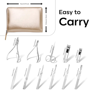 High End Manicure <b>Pedicure</b> Kits Durable Nail Care Equipment Professional Salon & Personal Grooming Tools <b>Set</b> - Product Image 6