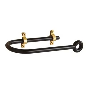Premium Quality Metal Towel Ring Circular Wall Mounted Rust Resistant Bathroom Storage Holder <b>Rack</b> Single Tier Green Towel - Product Image 4