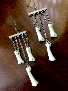 Pendientes de Hueso Ecológicos, Joyería Boho Hecha a Mano, Artesanía Natural - Product Image 3