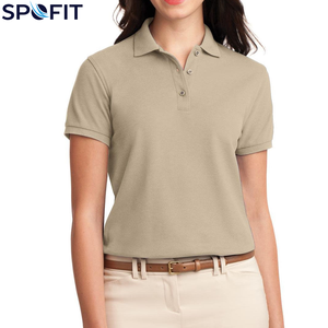 Polo para Mujer con el Mejor Diseño OEM, Color Verde, Logotipo Personalizado, Colores y Diseño Personalizados para Polos de Mujer - Product Image 4