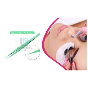 Nouvelle conception, pinces à extensions de cils professionnelles en acier inoxydable - Haute qualité, pointe fine, prise en main parfaite, prix de gros bas - Product Image 2