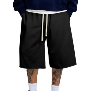 Pantalones Cortos de Algodón 100% de Alta Calidad para Hombre 2026, con Logotipo Personalizado, Estilo Urbano, Ecológicos, Lisos y Teñidos - Product Image 1