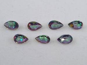 Topacio Místico Facetado en Forma de Pera, Piedra Preciosa Suelta de 6x4mm, 7x5mm, 9x6mm, Calibrada, Lote para Fabricación de Joyería Natural - Product Image 5
