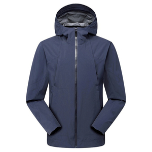 Veste coupe-vent softshell unisexe personnalisée OEM, haute qualité, réversible, à capuche, coupe-vent standard, tissu tricoté, écologique - Product Image 4