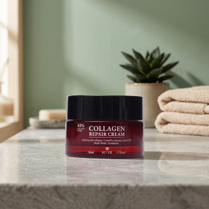 Crema Reparadora de Colágeno para una Piel Radiante, Elasticidad, Nutrición, Tono Facial, Hidratación, Brillo Juvenil, Tratamiento Suavizante - Product Image 1