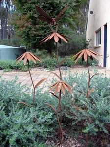 Piquet de jardin en bois avec étiquette pour plantes 'Dill With It', style simple, décoration extérieure - Product Image 4