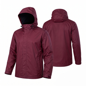 Veste coupe-vent formelle imperméable à fermeture éclair pour homme de haute qualité, grande taille, avec logo personnalisé, col montant, uniforme d'extérieur pour homme - Product Image 1