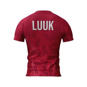 T-shirt de sport pour homme à manches courtes, imprimé géométrique, séchage rapide, col rond, coupe classique, toutes saisons - Product Image 6