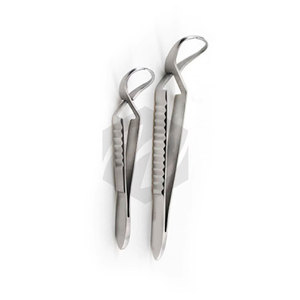 Pince à serviette Jones en acier inoxydable durable, pince chirurgicale pour serviettes, instruments médicaux, maintien robuste, fixation sécurisée, cliniques opératoires - Product Image 1