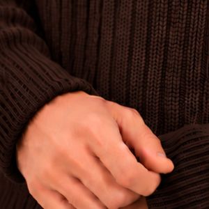 <b>Mens</b> Espresso Brown Ribbed <b>Turtleneck</b> <b>Sweater</b> Long Sleeve Winter Pullover High Neck Warm Casual Knitted Jumper Fashion Top - Product Image 5