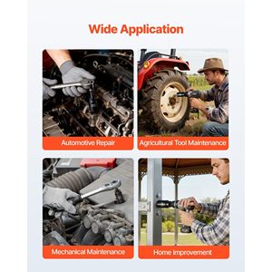 Set di 91 Pezzi per Riparazione Auto, Chiavi a Bussola da 1/2 Pollice con 6 Punte Profonde e Poco Profonde, SAE (5/16-1-1/4 Pollici) e Metrico (8-32 mm) - Product Image 5