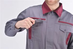 Overol de Trabajo con Franjas Reflectantes, Uniforme de Trabajo Protector, Uniforme con Logotipo Personalizado - Product Image 2