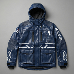 เสื้อแจ็คเก็ตกันลมมีฮู้ด โพลีเอสเตอร์ ระบายอากาศได้ดี เป็นมิตรกับสิ่งแวดล้อม พิมพ์โลโก้ได้ตามต้องการ สำหรับทุกเพศทุกวัย กันน้ำ สไตล์สตรีทแวร์ เสื้อโค้ทกันหนาวแบบทหาร - Product Image 1