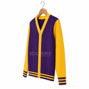 Pull cardigan unisexe élégant Cosh International avec logo brodé pour les clubs d'organisation et les événements spéciaux sur le campus - Product Image 3