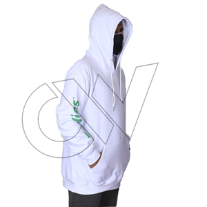 High Quality Winter Men's Hoodies <b>Sweatshirt</b> Polyester/Cotton Fleece Eco-Friendly Breathable Custom Front Logo Zipper-Up Hoodies - Product Image 2