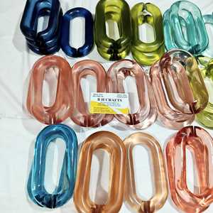 Bulk Supplier Pink Resin Chain Links <b>Hanging</b> Decorative Ornament For Plant Pot <b>Basket</b> Flower Home <b>Garden</b> Balcony Decoration - Product Image 3