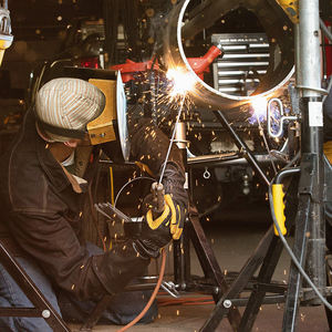 Guantes de Soldadura de Cuero Resistentes al Calor de Alta Resistencia con Palma Reforzada y Puño Largo para Soldadura MIG TIG - Product Image 6
