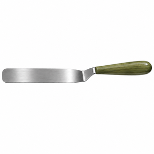 Spatule de présentation professionnelle Altomme Instruments en acier inoxydable avec manche en bois, résistante au four, pour la présentation des aliments et la pâtisserie - Product Image 2