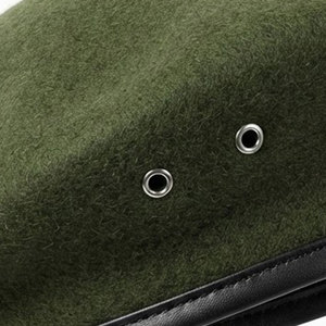 Comfortable Winter Outdoor Wool Blend Ceremonial <b>Beret</b> Hat for Formal Gatherings Honor Guard Official Functions - Product Image 3
