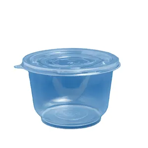 Manufacturer Clear Soup bowl Container with lid round shape pp plastic Microwavable 12/ 16/ 20/ 24/ 34/ 40oz