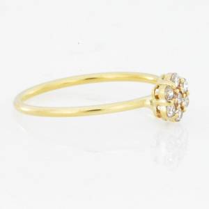 Anillo de Diamantes Cultivados en Laboratorio de 0.21 CT en Oro de 18K |   Anillo de Boda con Elegante Diseño Floral, Certificado por IGI |   Joyería nupcial de moda - Product Image 5