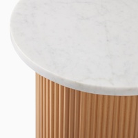 SWT 2024 Table d'appoint cannelée en gros pour salon