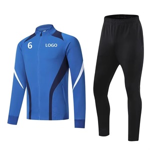 Ensemble de veste de sport de style nouveau, de qualité supérieure, en polyester, pour hommes, tenue d'entraînement de football, survêtement de football - Product Image 1
