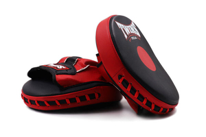 Guantes de Entrenamiento Profesionales Rojos y Negros, Curvos, de Cuero Vacuno de Primera Calidad, Transpirables y que Absorben la Humedad - Product Image 4