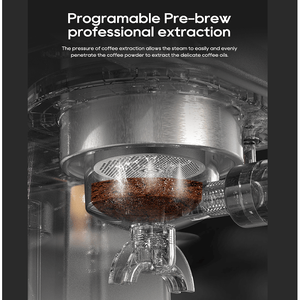 Macchina per Espresso Semi-Automatica PSH10Plus WH 20Bar, Preparazione a Freddo/Caldo 95C 135C, Compatibile con Caffè Macinato da 58mm - Product Image 5