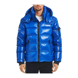 Fully Customized Men's Waterproof Canvas Puffer <b>Jackets</b> Polyester Wadding Filled Winter DDP Shipping - Product Image 6