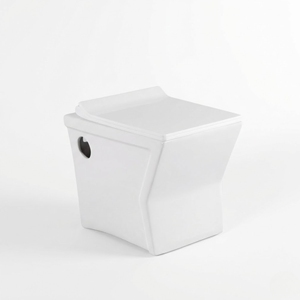 Inodoro de Cerámica Moderno de Una Pieza, Montado en el Suelo, con Sifón en P, para Hotel y Baño - Product Image 1