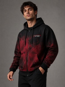 Vente en gros de sweats à capuche zippés pour hommes, en polaire chaude, à manches longues, décontractés, fournisseur personnalisé, approvisionnement en gros - Product Image 4