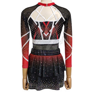 Conjunto de Disfraz Profesional de Animadora – Uniforme de Animadora sin Mangas con Falda para Competencia y Actuación - Product Image 2