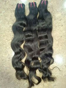 Cheveux Indiens Bruts, Cheveux Ondulés Naturels d'un Seul Donneur, Cheveux Humains Noirs Naturels, Paquets de Cheveux Remy, Tissage de Cheveux Doux et Soyeux - Product Image 4