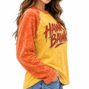 <b>Women</b> Lavender Long Sleeve T <b>Shirt</b> Casual Crew Neck Top Elegant Long Sleeves Comfortable 100% Cotton Jersey Fit <b>Loose</b> - Product Image 3