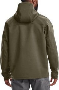 Veste à capuche personnalisée décontractée en softshell écologique en polyester pour l'hiver, la montagne, la randonnée, coupe-vent, imperméable et respirante - Product Image 6