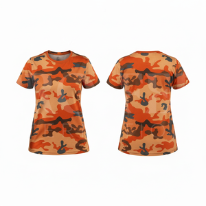 เสื้อยืดแขนสั้นลายพรางสำหรับผู้ชายใส่เที่ยวหน้าร้อน เสื้อผ้าลำลองผ้าฝ้ายคอกลม รับผลิตแบบ OEM ODM - Product Image 6