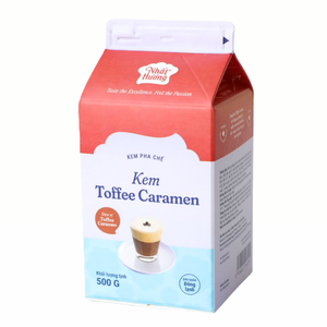 Precio Especial de Fábrica, Proveedor HALAL, Crema de Caramelo para Bebidas Sin Lácteos de Alta Calidad OEM/ODM, Crema para Postres de Caramelo, 500G, para Café - Product Image 1