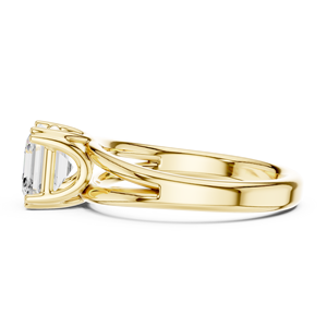 แหวนแต่งงานเพชรแล็บโกรว์ทรง Asscher น้ำหนัก 2.00 กะรัต ระดับ E VS1 พร้อมใบรับรอง IGI ทองคำแท้ 14k แบบแยกก้าน ขายดี - Product Image 2