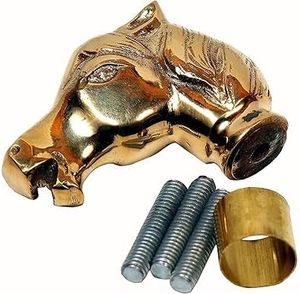 Antique Polished Brass Horse <b>Head</b> Solid Handle Victorian <b>Style</b> Walking Stick for Wooden Cane Art & Collectible - Product Image 5