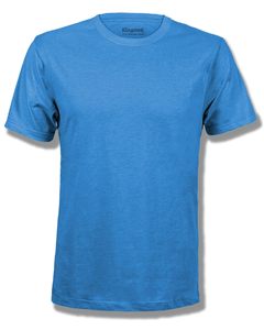 Camiseta Casual de Manga Corta con Cuello Redondo para Hombre, Corte Regular, Color Negro Sólido, Poliéster/Algodón, 200 Gramos, Marca Klingsted - Product Image 3