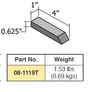 Barre de rivetage pneumatique en tungstène robuste personnalisée pour opération de rivetage solide - Modèle 08-1119T par Alva Engineers - Product Image 1