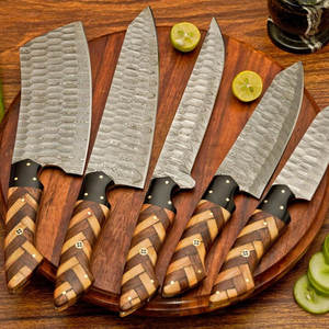 Juego de Cuchillos de Cocina de Acero de Damasco Estilo Japonés, Cuchillos de Precisión con Diseño de Mango Equilibrado - Product Image 4