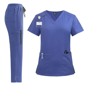 OEM High Quality Custom New Manufacturers Men Nurse <b>Doctors</b> <b>Sets</b> Scrub Designer Women Uniform Wholesale Medical Scrubs - Product Image 2