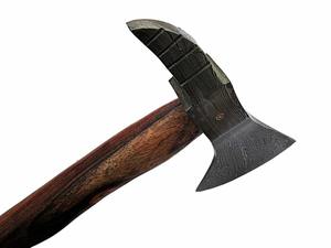 Steel Craft International's High Quality Handmade Damascus Steel Multi-Purpose <b>Axe</b> with Wooden Handle New <b>Camping</b> <b>Axe</b> Head - Product Image 2