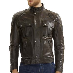 Chaqueta de cuero cálida de invierno informal para hombre, piel de oveja transpirable, precio razonable con servicio OEM - Product Image 1