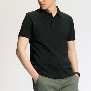 เสื้อเชิ้ตแขนสั้นผู้ชายแบบใหม่ราคาส่ง ออกแบบโลโก้ได้ตามต้องการ ผ้าโพลีเอสเตอร์ 100% ผ้าแคนวาส พิมพ์ลายสกรีน - Product Image 1