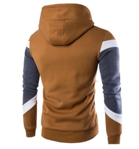 Sweat à capuche pour homme en coton épais 100 %, coupe classique, avec logo brodé multicolore, épaules tombantes, idéal pour l'hiver - Product Image 4