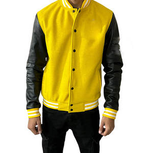 Achetez les vestes en laine pour hommes les plus vendues, vestes universitaires personnalisées avec logo, tailles plus grandes, tissu d'hiver, lettres Varsity pour étudiants - Product Image 1