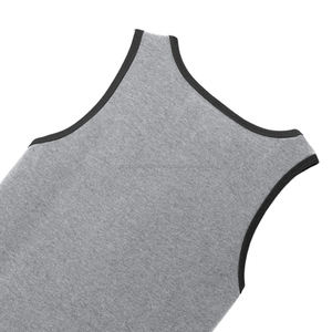 Camiseta Deportiva Blanca de Algodón Puro para Hombre, Cuello Redondo, Hombros Estrechos, Elástica, Transpirable, Estilo Musculoso - Product Image 6